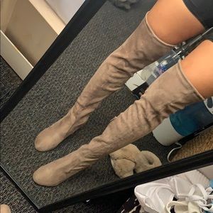 High knee boots